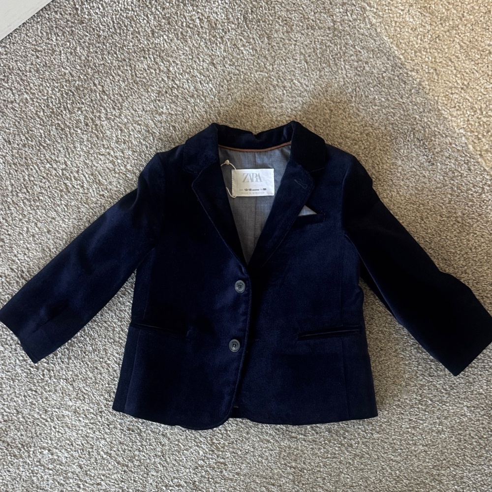 Zara Boys Navy Blazer Jacket